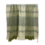 Watson Wool Blend Throw 125x150cm Blue/Green - Pure Apotheca