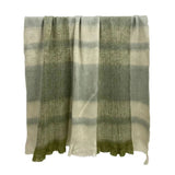 Watson Wool Blend Throw 125x150cm Blue/Green - Pure Apotheca