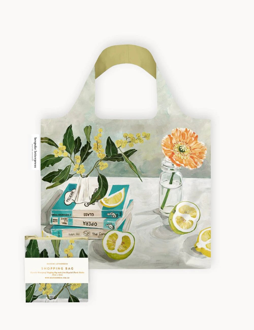 Wattle & Citrus Reusable Large Shopping Bag - Pure Apotheca