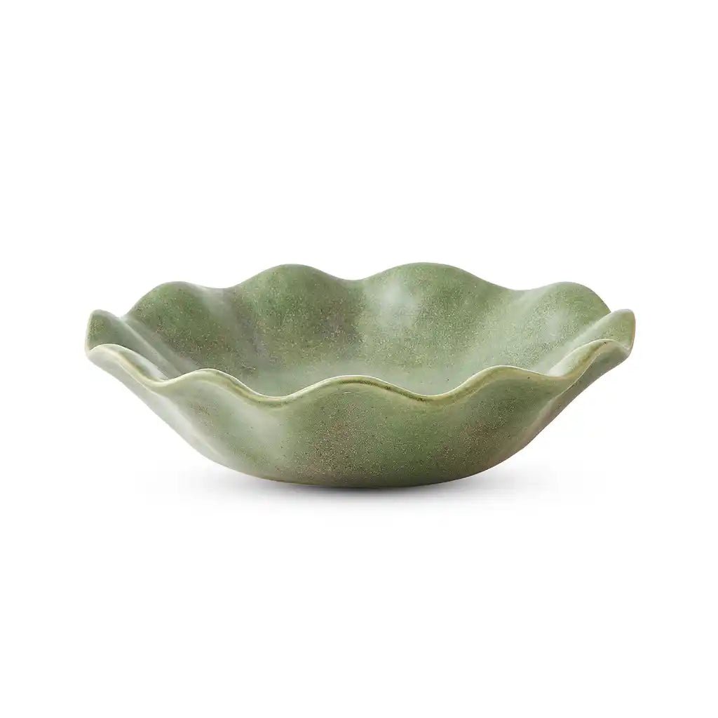 WAVY GREEN REACTIVE BOWL GREEN - Pure Apotheca