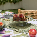 WAVY GREEN REACTIVE CAKE STAND - Pure Apotheca