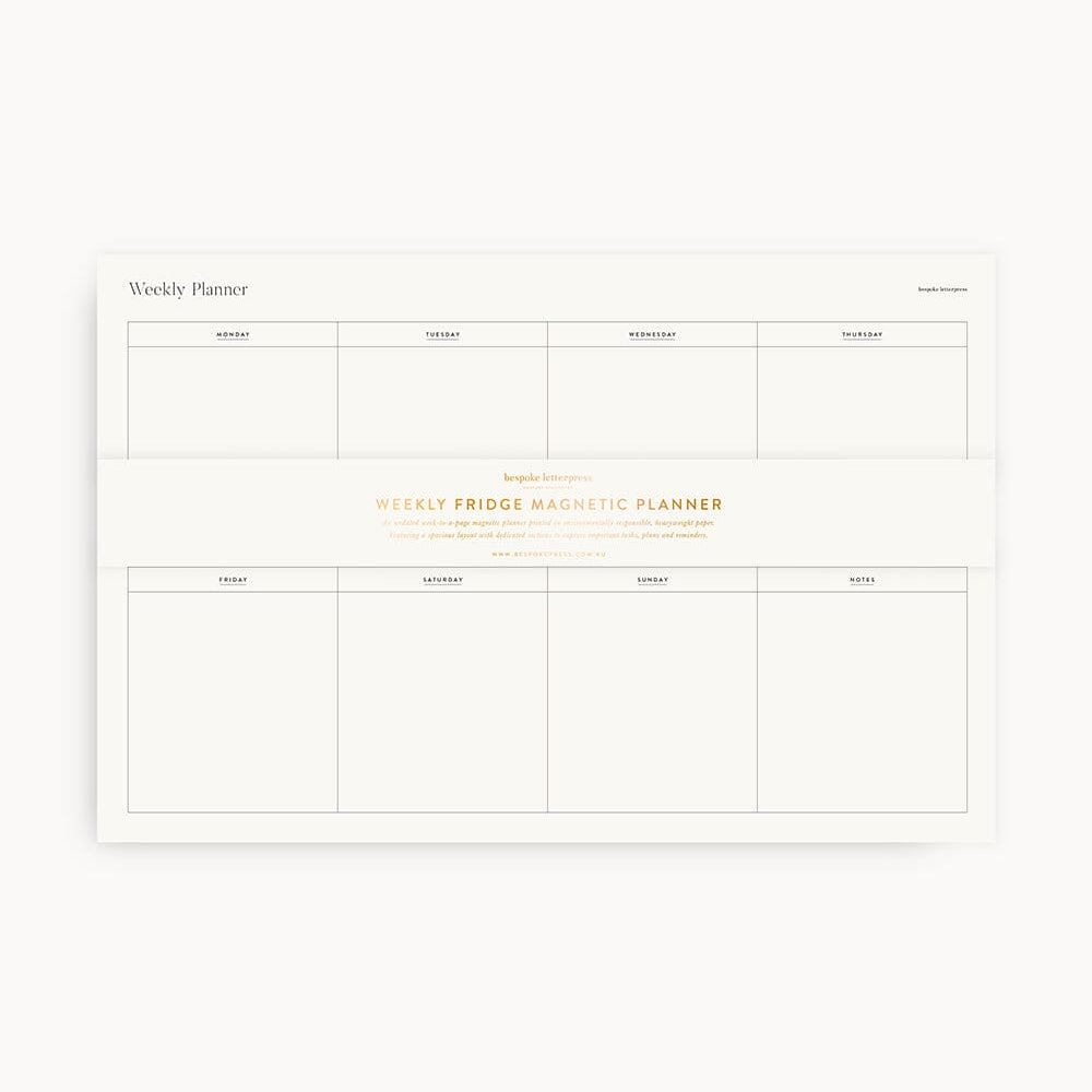 Weekly Magnetic Fridge Planner - Pure Apotheca