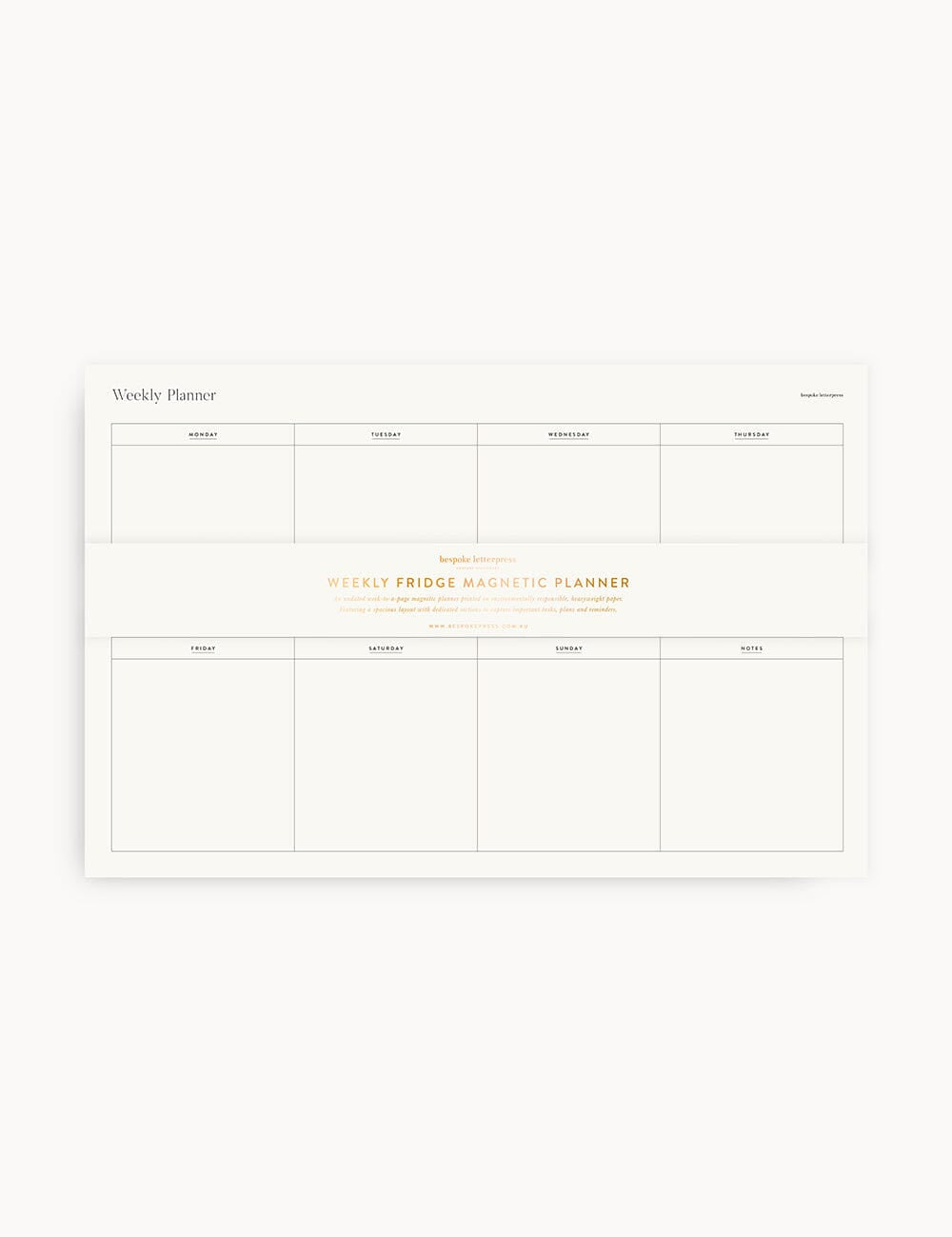 Weekly Magnetic Fridge Planner - Pure Apotheca