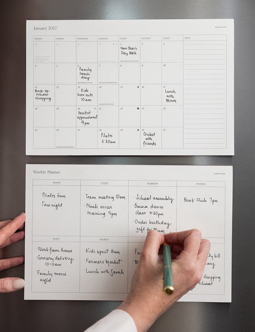 Weekly Magnetic Fridge Planner - Pure Apotheca