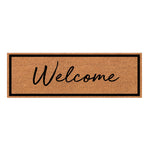 Welcome Black Doormat 45x120cm - Pure Apotheca