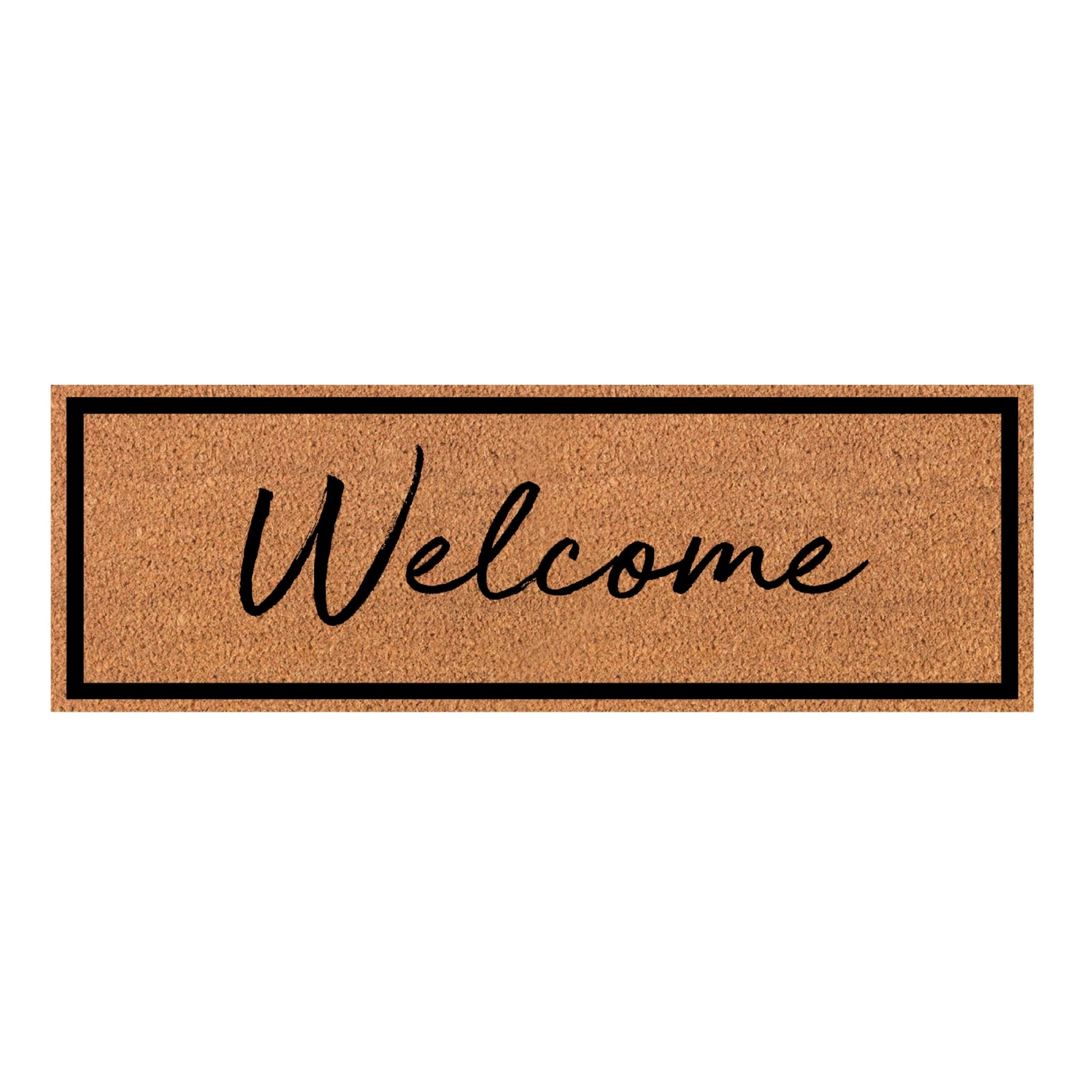 Welcome Black Doormat 45x120cm - Pure Apotheca