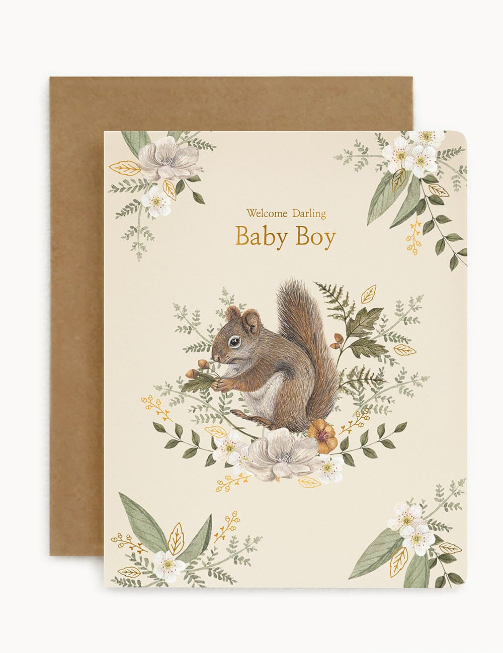 Welcome Darling Baby Boy Greeting Card - Pure Apotheca