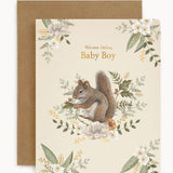 Welcome Darling Baby Boy Greeting Card - Pure Apotheca