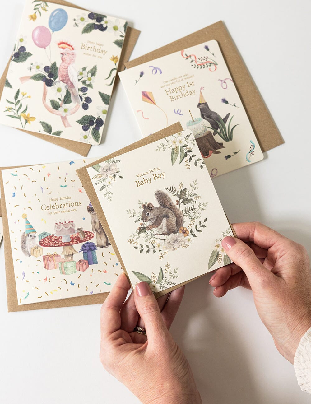 Welcome Darling Baby Boy Greeting Card - Pure Apotheca