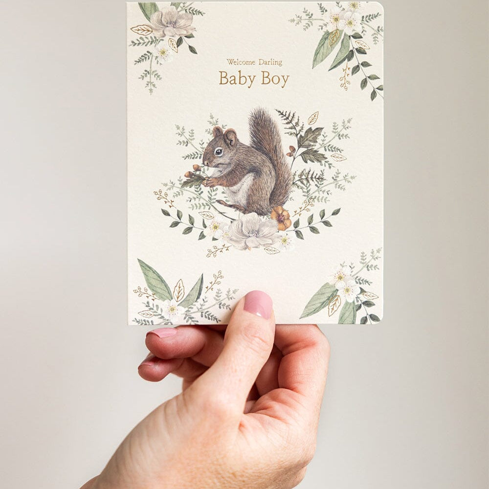 Welcome Darling Baby Boy Greeting Card - Pure Apotheca