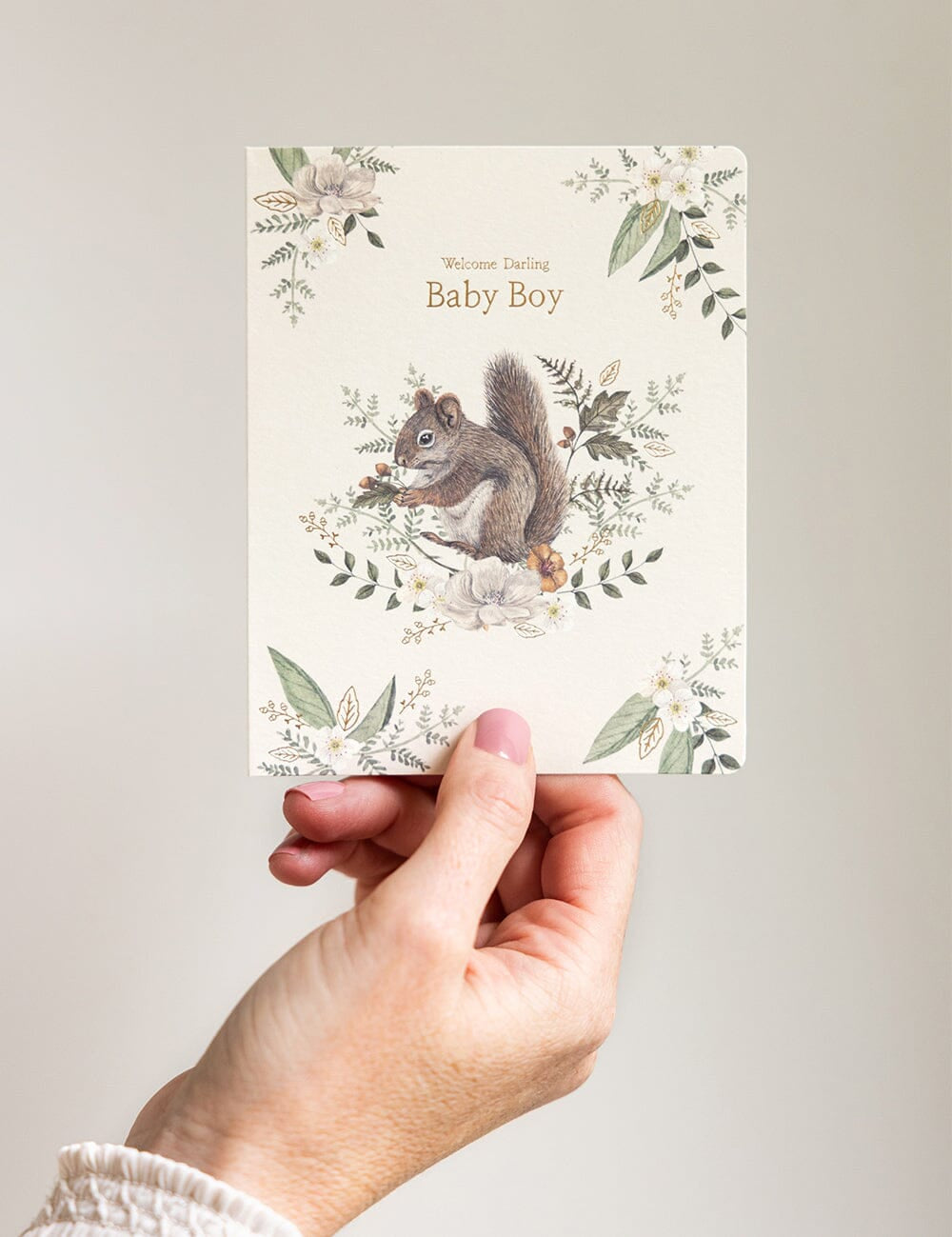 Welcome Darling Baby Boy Greeting Card - Pure Apotheca