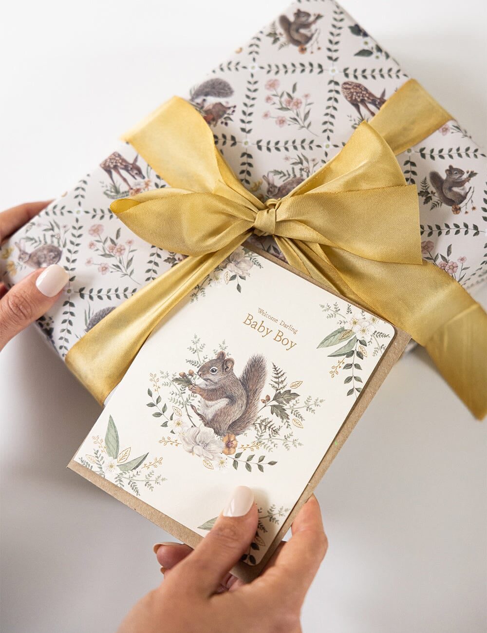 Welcome Darling Baby Boy Greeting Card - Pure Apotheca