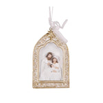 WHITE AND GOLD ARCH NATIVITY HANGING - Pure Apotheca