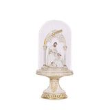 WHITE AND GOLD NATIVITY DOME - Pure Apotheca