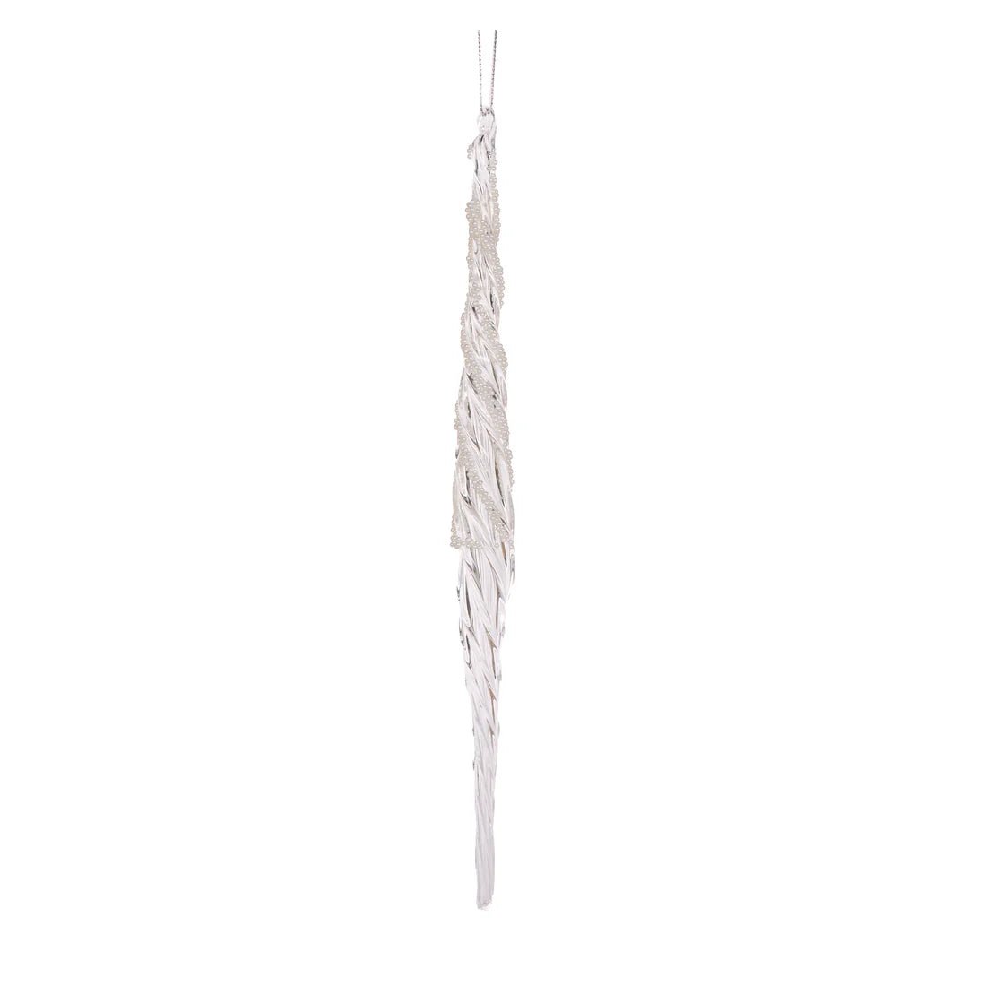 WHITE BEADED TWIST DROP - Pure Apotheca