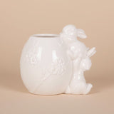 WHITE BUNNY BLOSSOM EGG VASE - Pure Apotheca