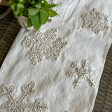 White Christmas Table Runner 40x180cm - Pure Apotheca