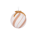 WHITE GINGERBREAD SWIRL BAUBLE - Pure Apotheca
