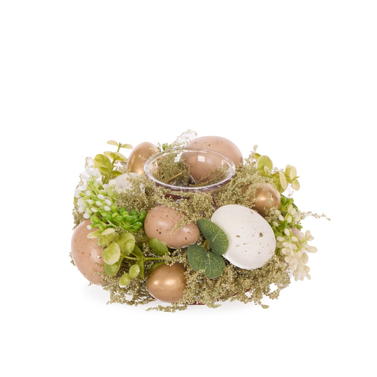 WHITE & GOLD EGGS TEALIGHT HOLDER - Pure Apotheca