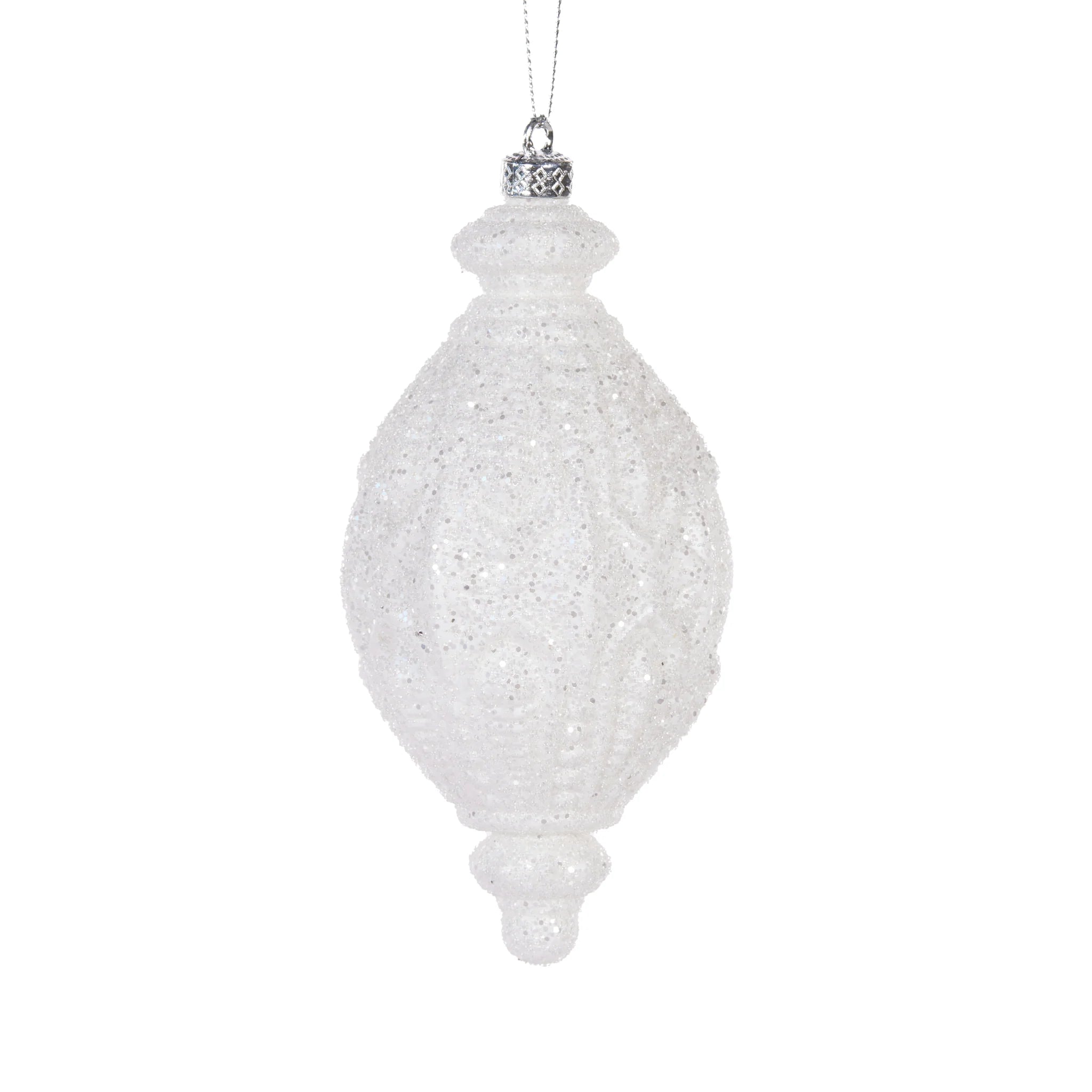 WHITE INTRICATE DROP BAUBLE - Pure Apotheca