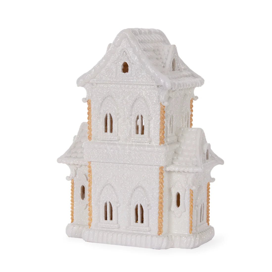 WHITE LED GINGERBREAD MANSION - Pure Apotheca