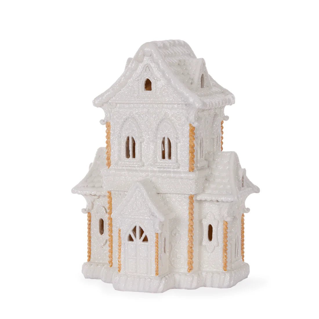 WHITE LED GINGERBREAD MANSION - Pure Apotheca