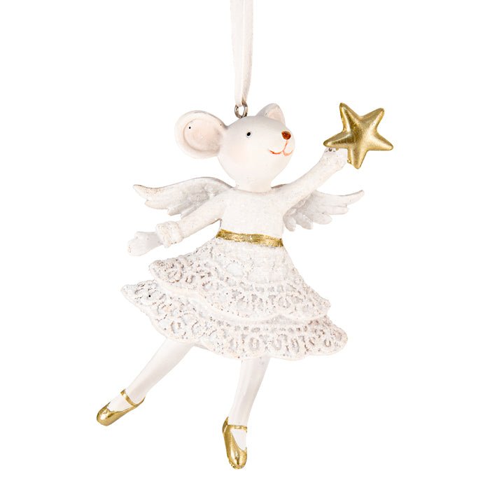 WHITE MOUSE BALLERINA ORNAMENT - Pure Apotheca