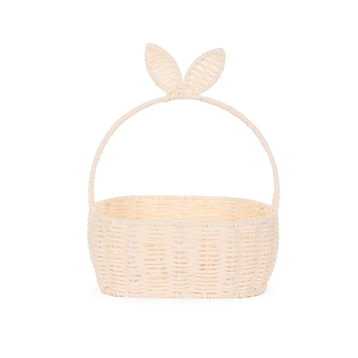 WHITE OVAL BUNNY BASKET - Pure Apotheca