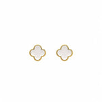 White Resin Felice Studs - Pure Apotheca