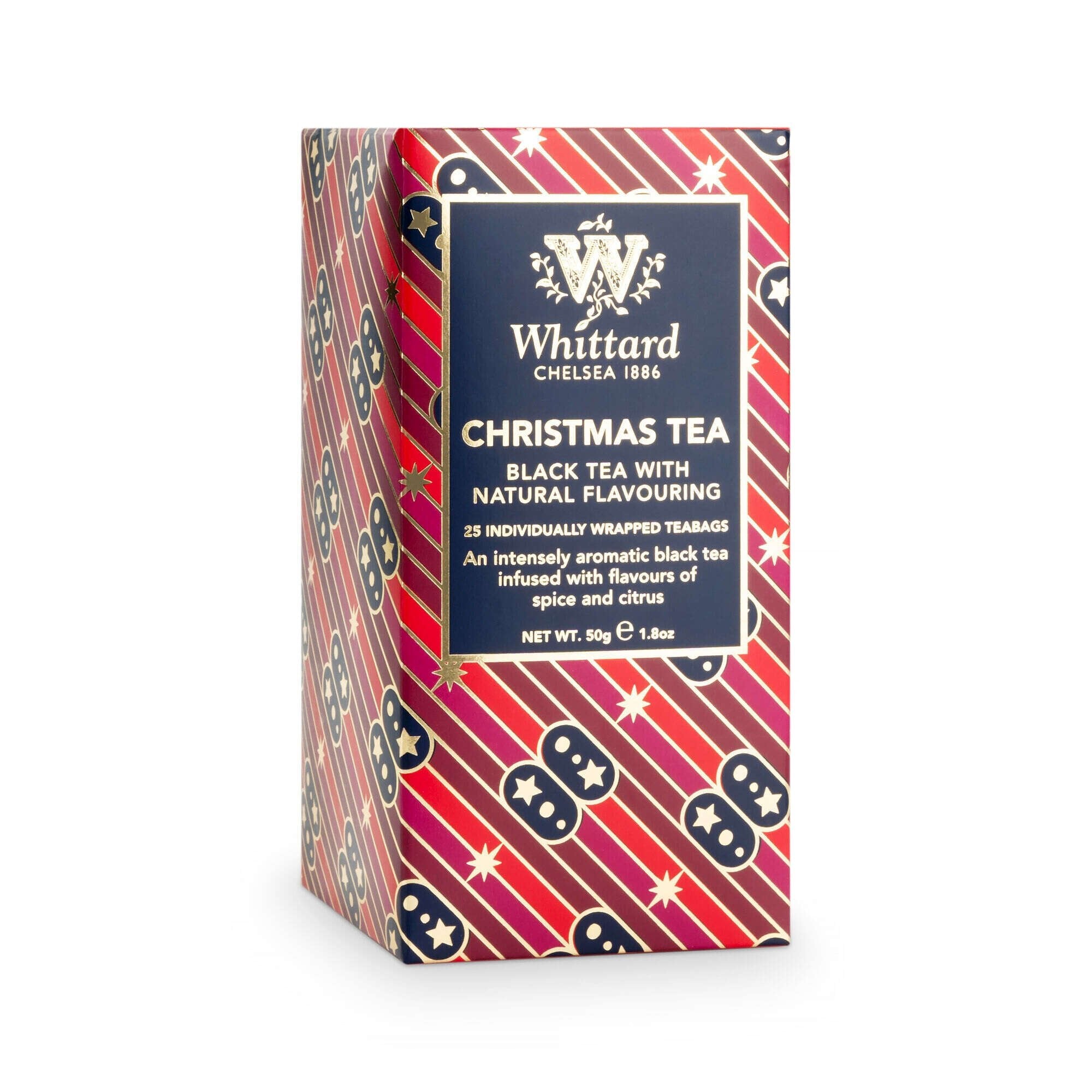 Whittard Christmas Tea 25 Individually Wrapped Teabags 50g - Pure Apotheca