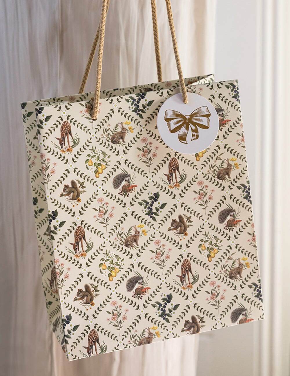 Wildflower Trellis Medium Gift Bag - Pure Apotheca