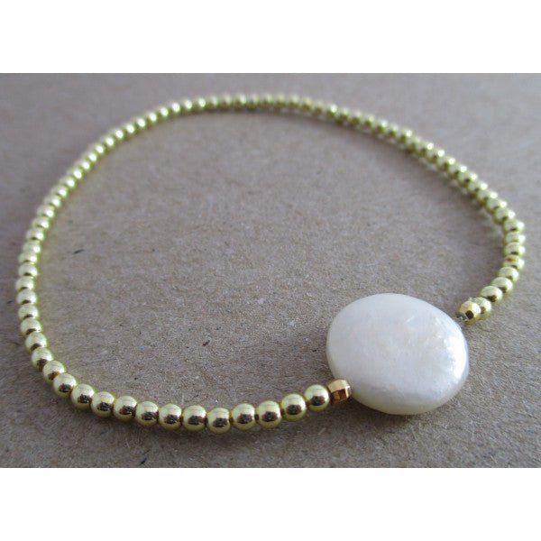 Willow Pearl Gold Beaded Bracelet - Pure Apotheca