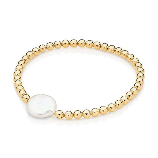 Willow Pearl Gold Beaded Bracelet - Pure Apotheca