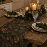 Winter Pinecone Table Runner 180x33cm - Pure Apotheca