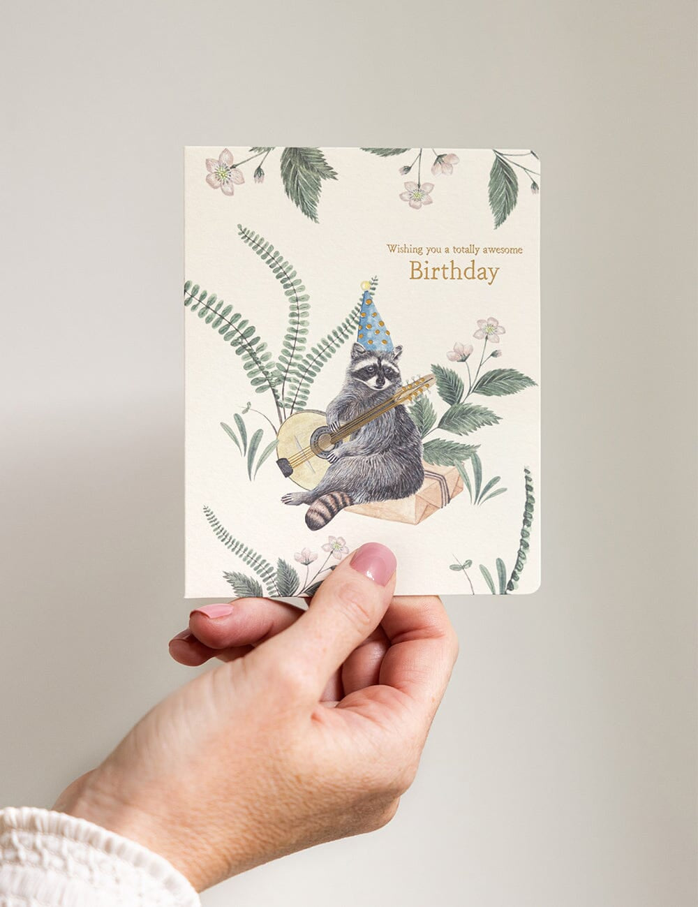 Wishing you a Totally Awesome Birthday Racoon Card - Pure Apotheca