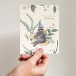 Wishing you a Totally Awesome Birthday Racoon Card - Pure Apotheca