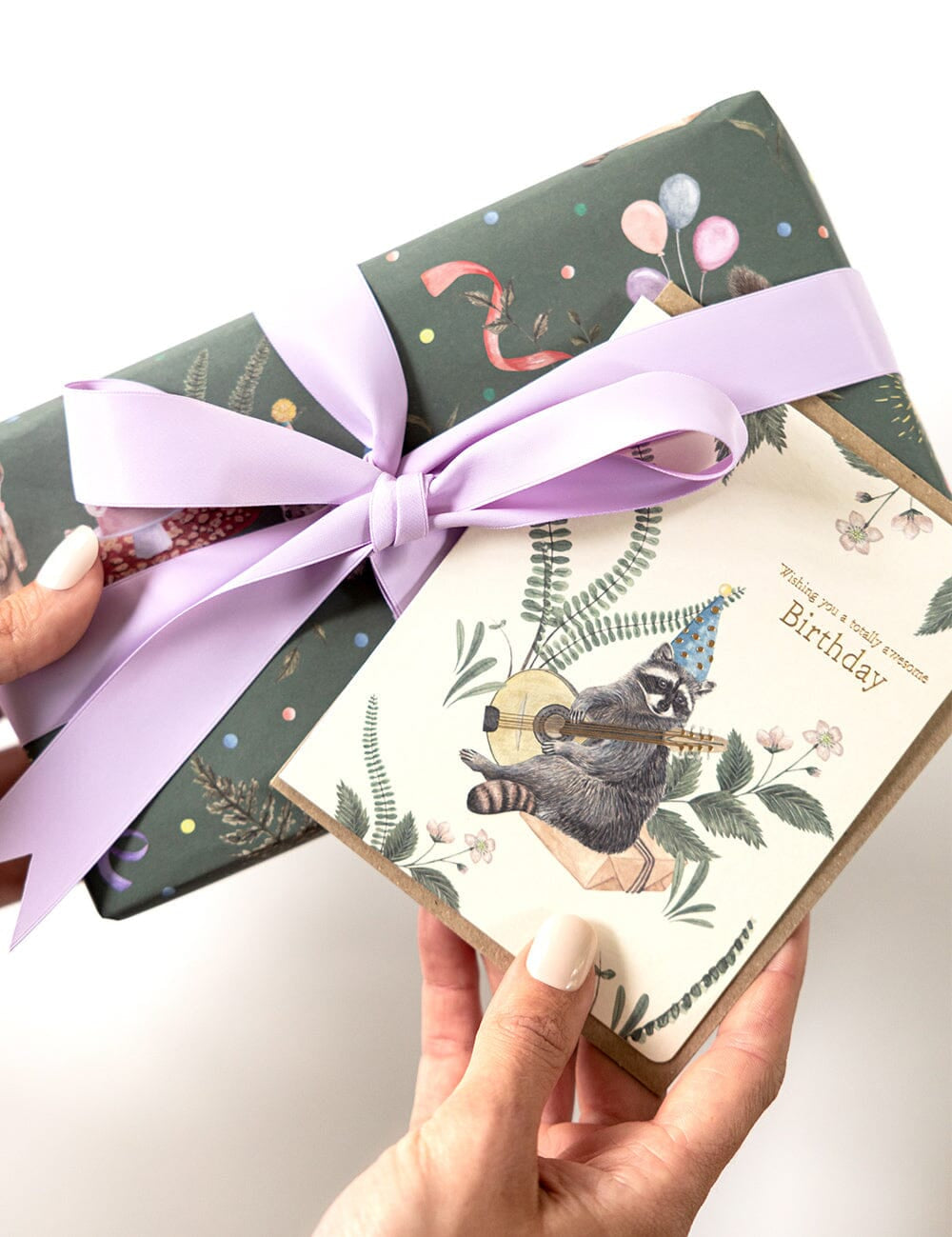 Wishing you a Totally Awesome Birthday Racoon Card - Pure Apotheca