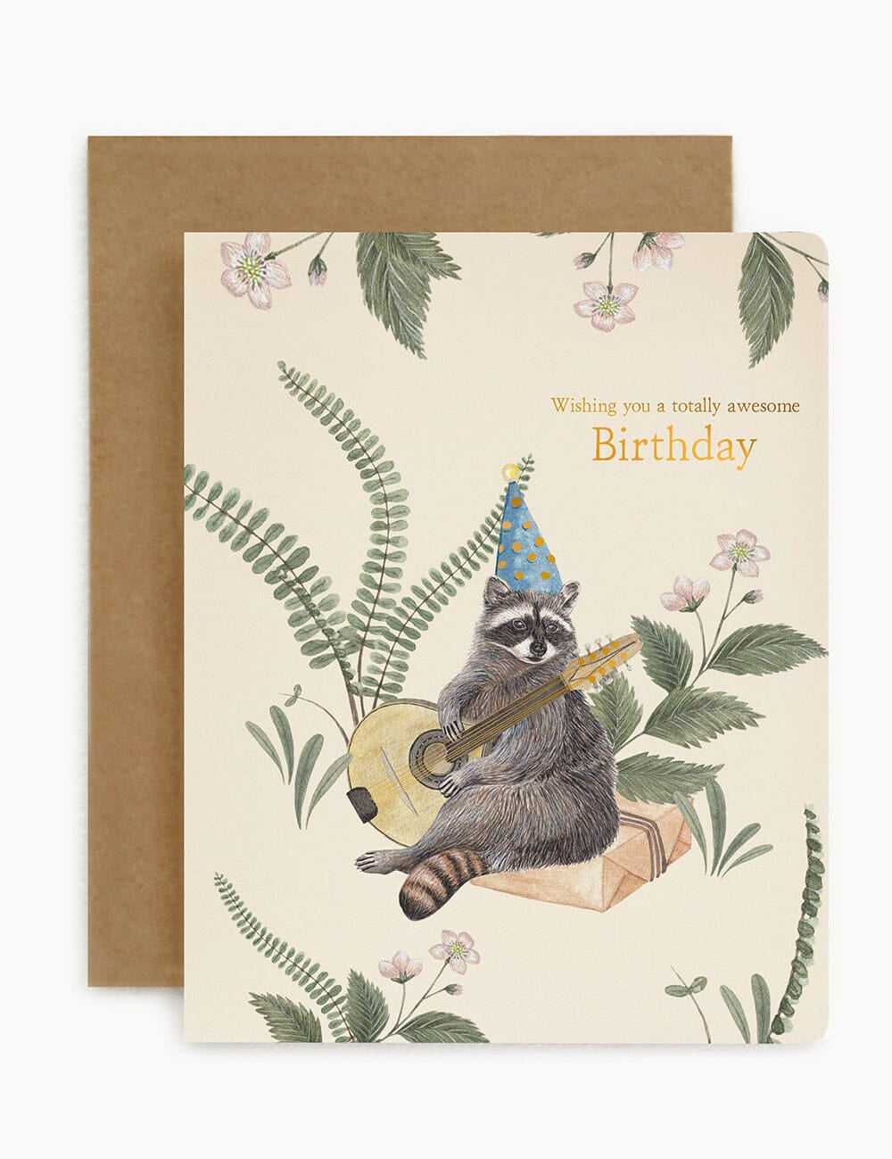 Wishing you a Totally Awesome Birthday Racoon Card - Pure Apotheca