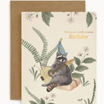 Wishing you a Totally Awesome Birthday Racoon Card - Pure Apotheca