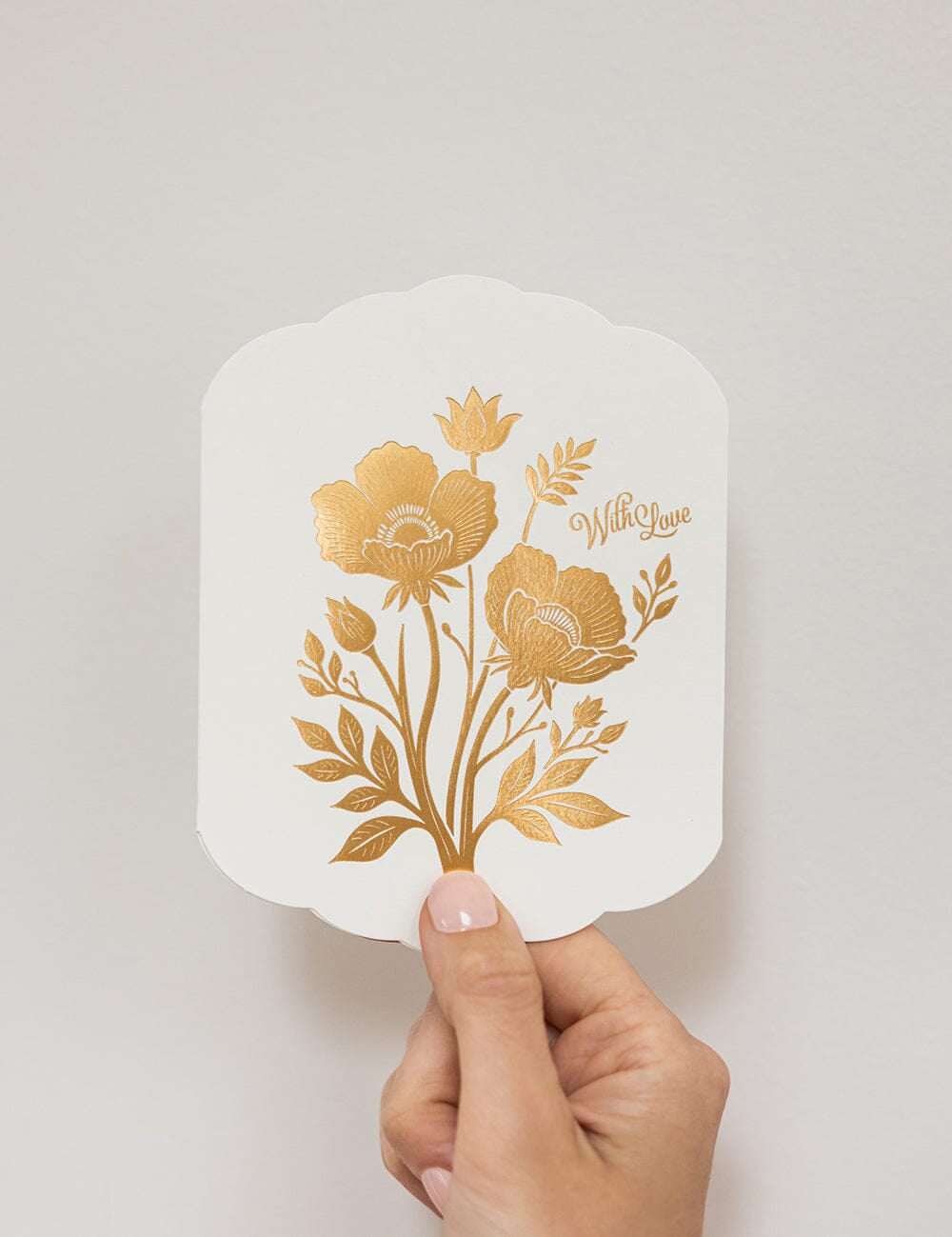 With Love Scallop Card - Pure Apotheca