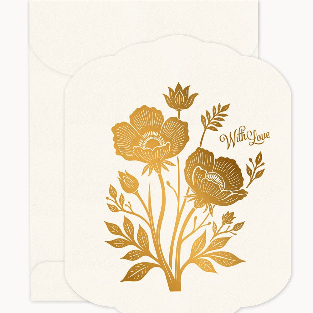 With Love Scallop Card - Pure Apotheca