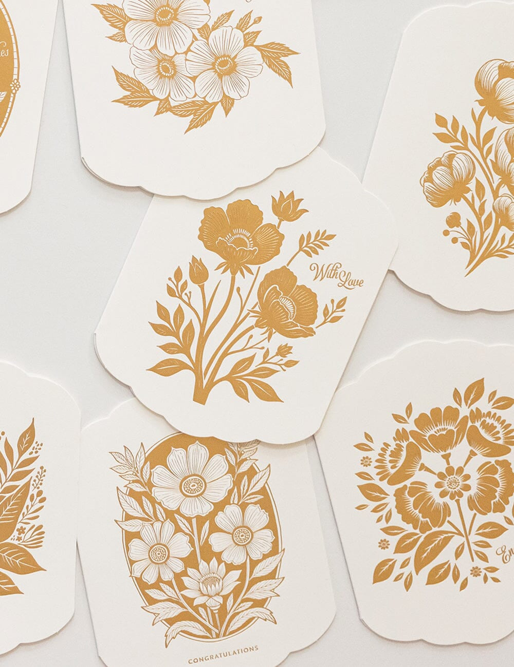 With Love Scallop Card - Pure Apotheca