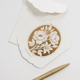 With Sympathy Scallop Card - Pure Apotheca