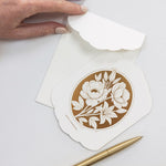 With Sympathy Scallop Card - Pure Apotheca