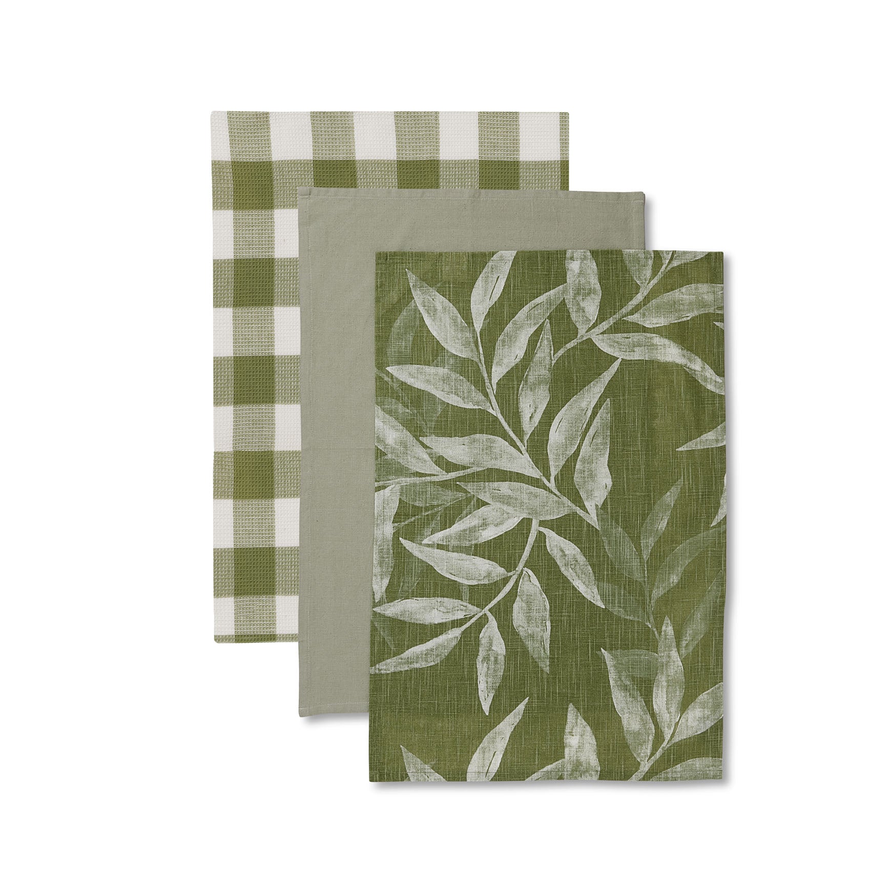 Woodlands Green Teatowel 3pk - Pure Apotheca