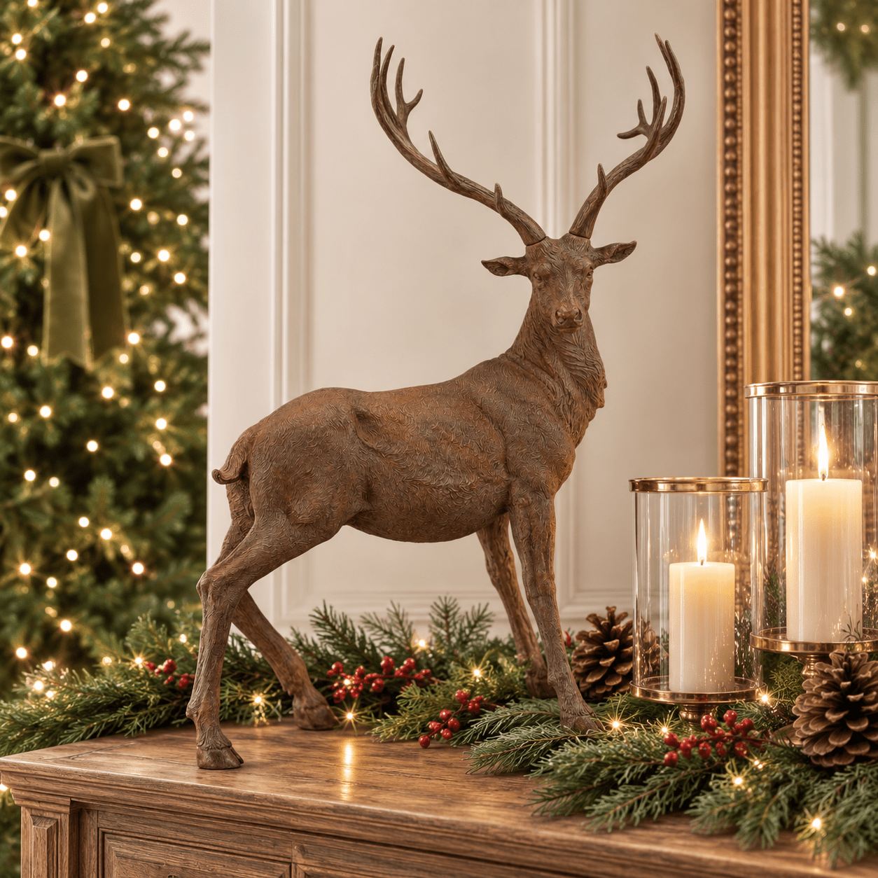 Woodlands Natural Standing Deer 78cm - Pure Apotheca