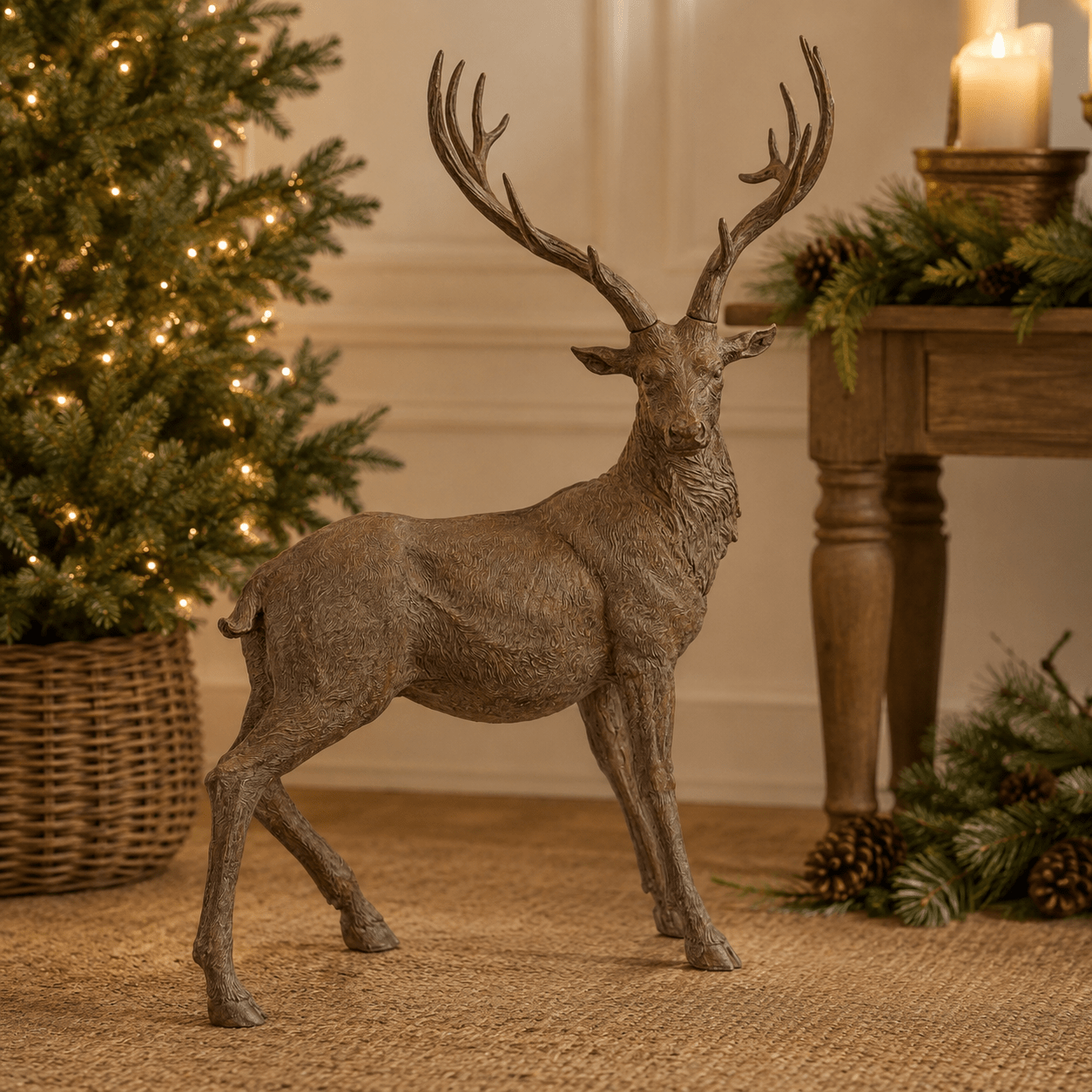 Woodlands Natural Standing Deer 78cm - Pure Apotheca