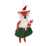 WOOL FOX WITH CANDY CANE - Pure Apotheca