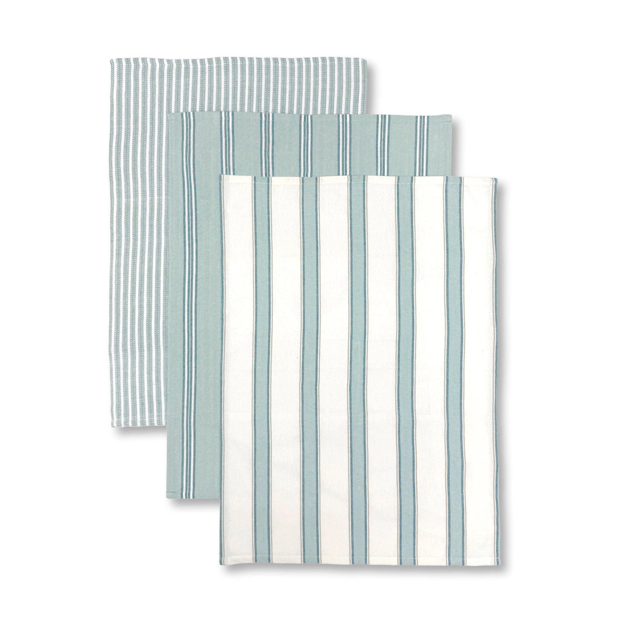 WOVEN BLUE TEATOWEL 3PK - Pure Apotheca
