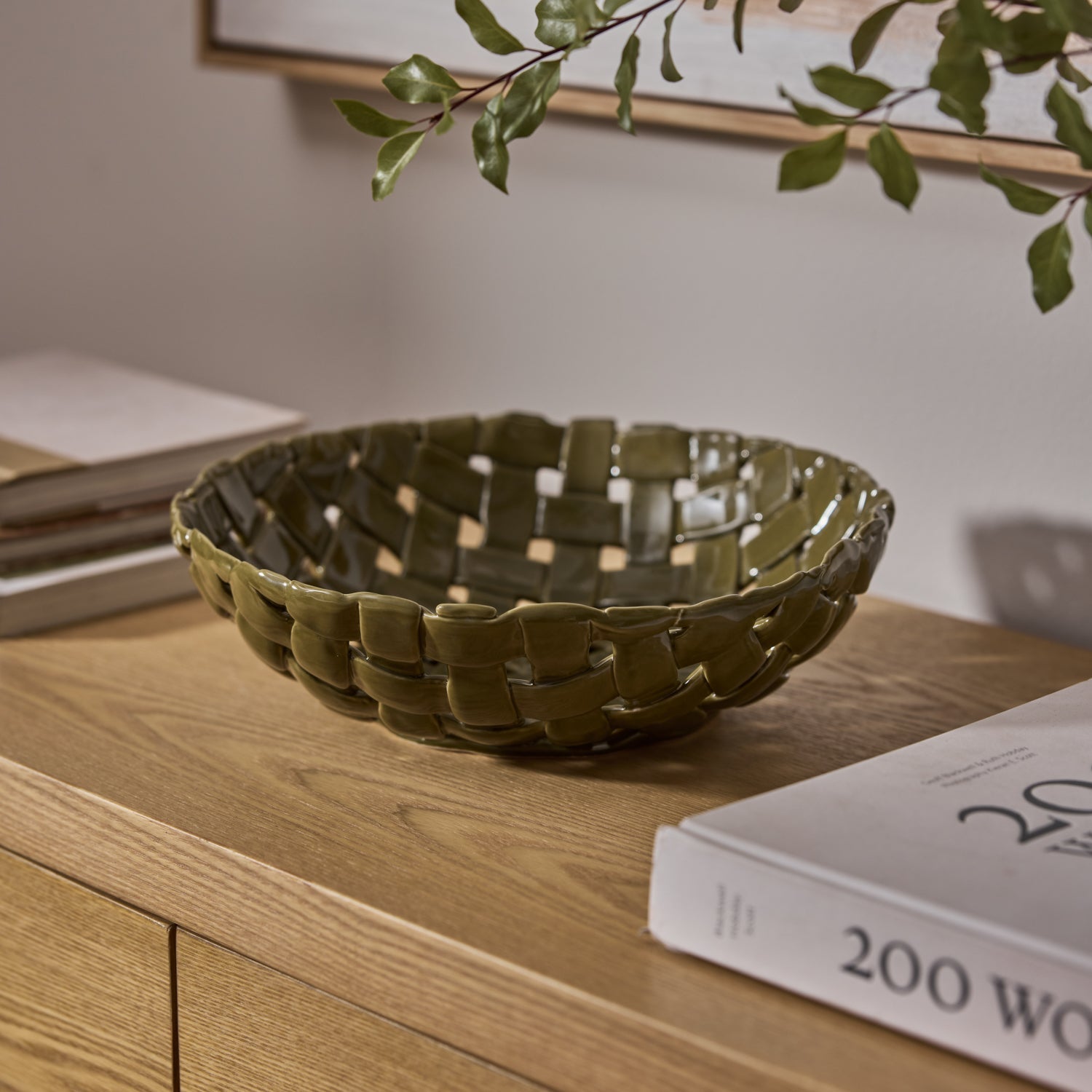 WOVEN CERAMIC GREEN BOWL - Pure Apotheca
